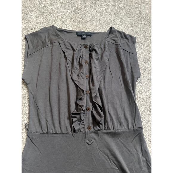 Banana Republic 100% Silk Dress Womens Small Gray Sleeveless Career Stretchy - Picture 2 of 12